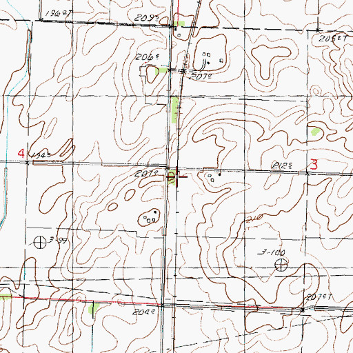 Topographic Map of Cook School (historical), IL