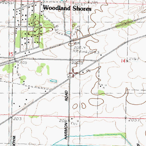 Topographic Map of Cook School (historical), IL