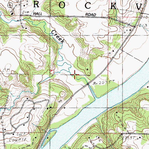 Topographic Map of Coon Creek, IL