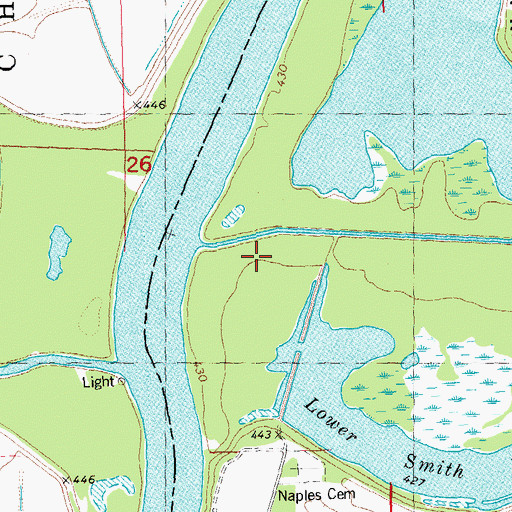 Topographic Map of Coon Run, IL