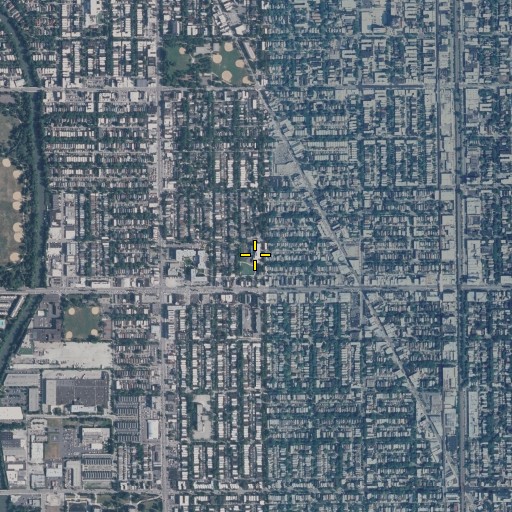 Aerial/Satellite Image of Coonley Elementary School, IL