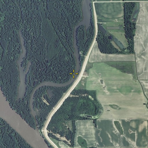 Aerial/Satellite Image of Corner Slough, IL