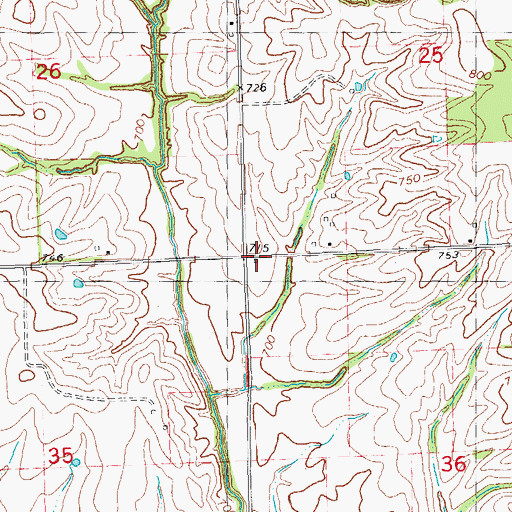 Topographic Map of Cottage Grove School (historical), IL