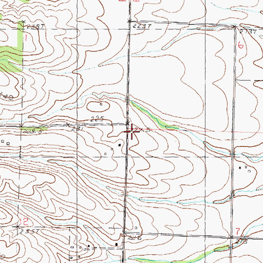 Topographic Map of Cottage School (historical), IL