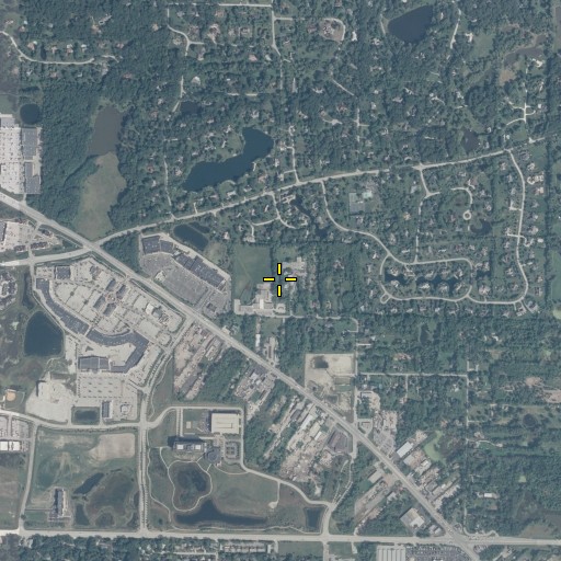 Aerial/Satellite Image of Countryside School, IL