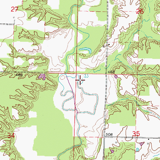 Topographic Map of Crabapple Branch, IL
