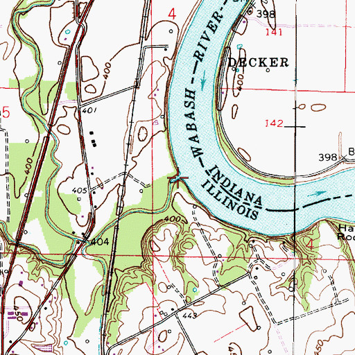 Topographic Map of Crawfish Creek, IL