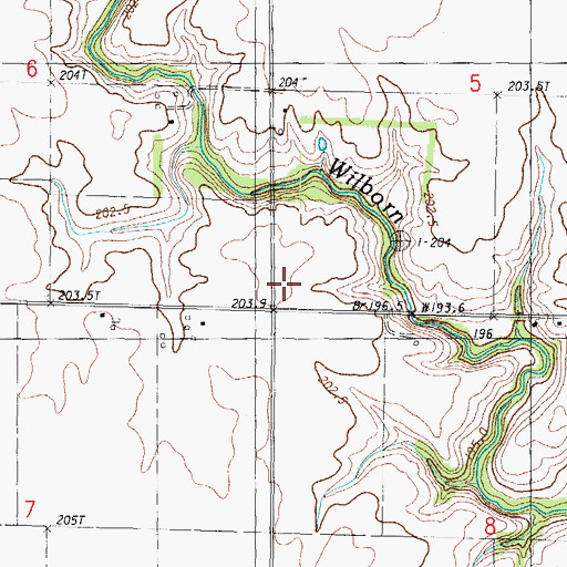 Topographic Map of Cropper School (historical), IL