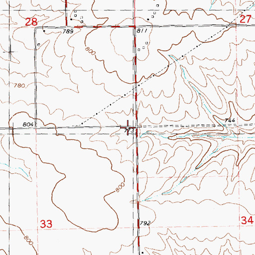 Topographic Map of Cummings School (historical), IL