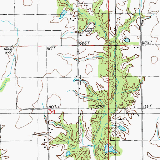 Topographic Map of Cummins School (historical), IL