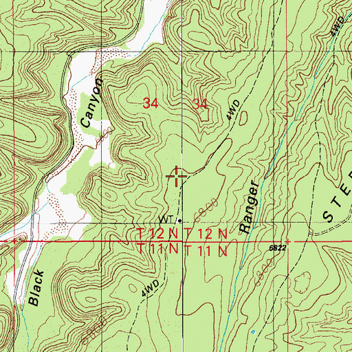 Topographic Map of Stermer Trick Tank, AZ