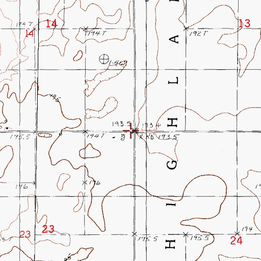 Topographic Map of Curtain School, IL