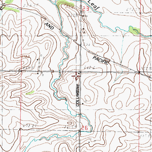 Topographic Map of Cyclone Heights School (historical), IL