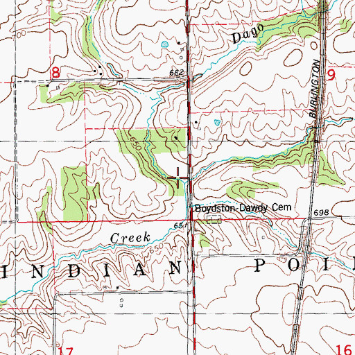 Topographic Map of Italian Slough, IL