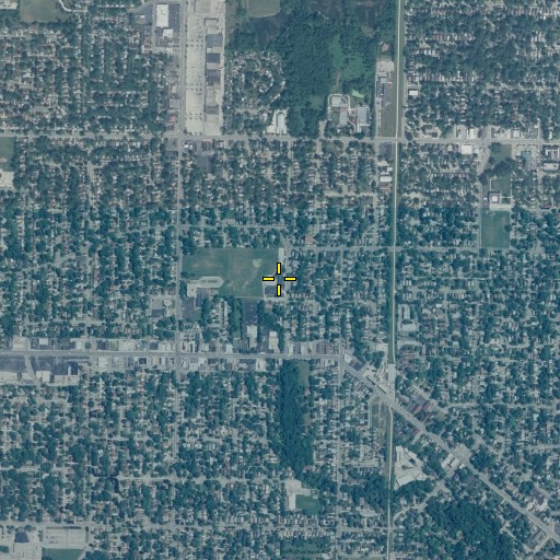 Aerial/Satellite Image of Daniel Webster Middle School, IL