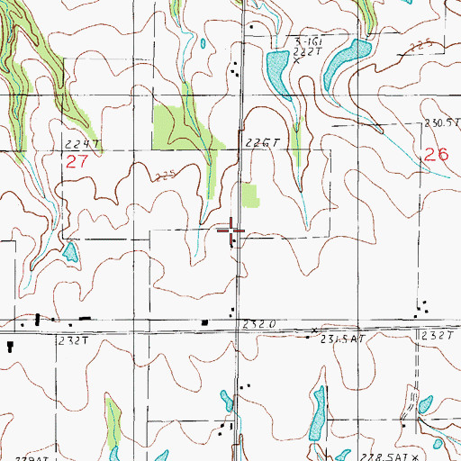 Topographic Map of Davis School (historical), IL