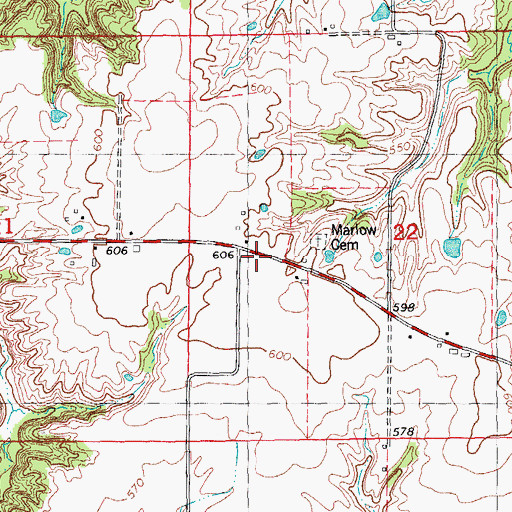 Topographic Map of Davis School (historical), IL