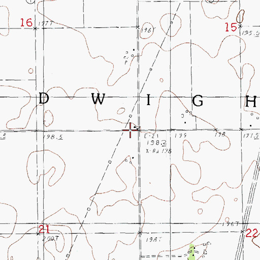 Topographic Map of Davis School (historical), IL