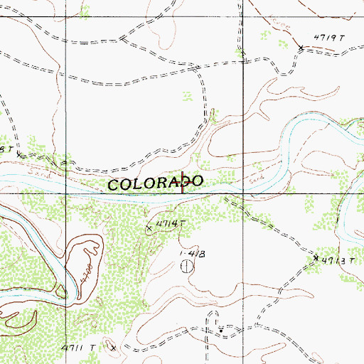 Topographic Map of Corn Creek Wash, AZ