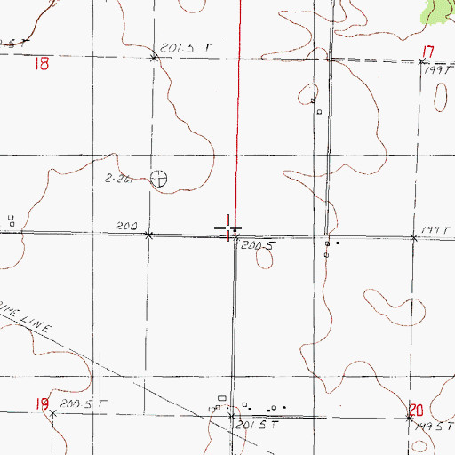 Topographic Map of De Hart School (historical), IL