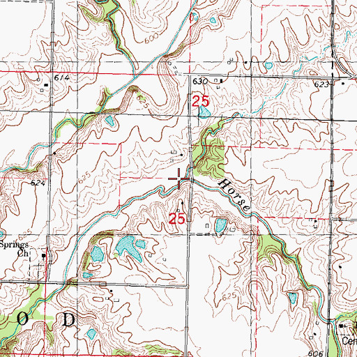 Topographic Map of Deer Branch, IL