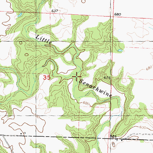 Topographic Map of Deer Creek, IL