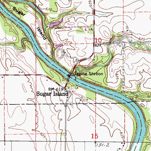 Topographic Map of Deer Creek, IL