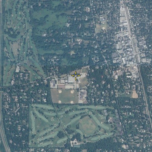 Aerial/Satellite Image of Deerpath Middle School, IL
