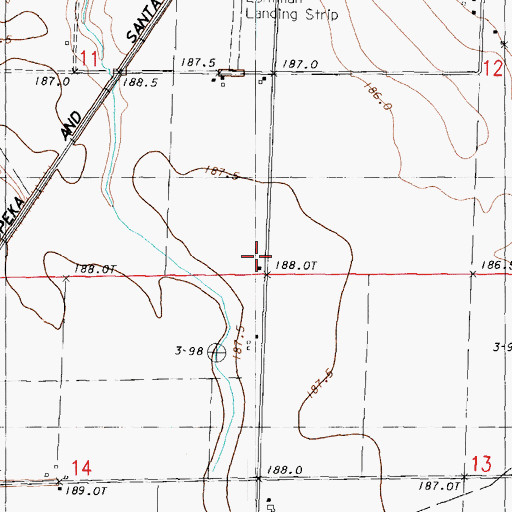 Topographic Map of Defenbaugh School, IL