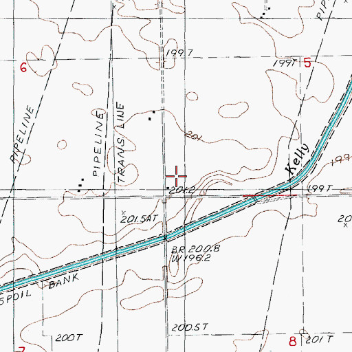 Topographic Map of Dehm School (historical), IL