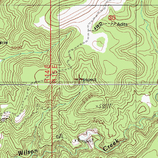 Topographic Map of Maxwell Spring, AZ