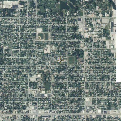 Aerial/Satellite Image of Dewey Elementary School, IL