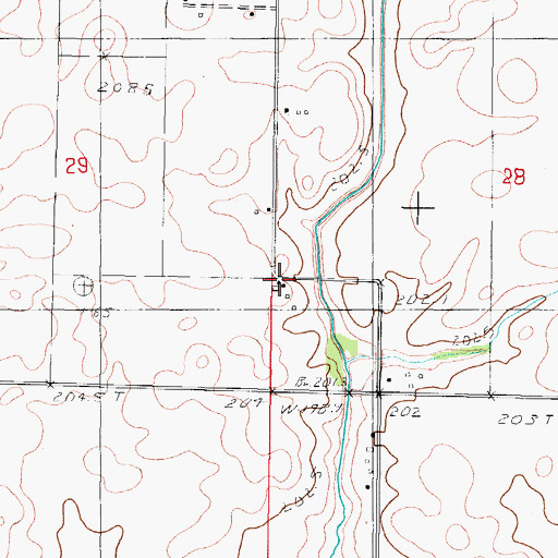 Topographic Map of Dice School (historical), IL