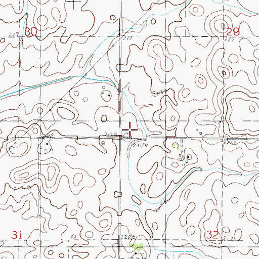 Topographic Map of Dick School (historical), IL