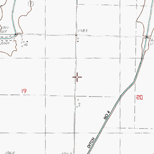 Topographic Map of Dickey School (historical), IL