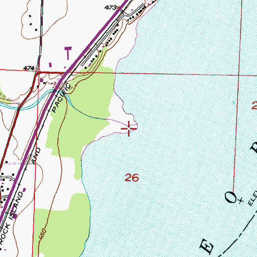 Topographic Map of Dickison Run, IL