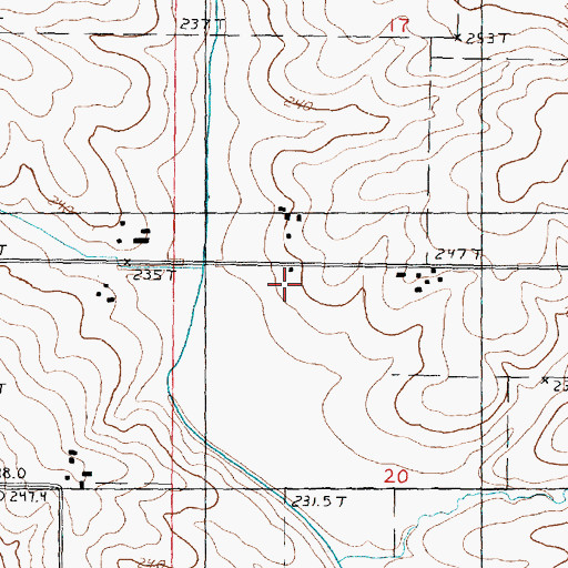 Topographic Map of Dimon School (historical), IL