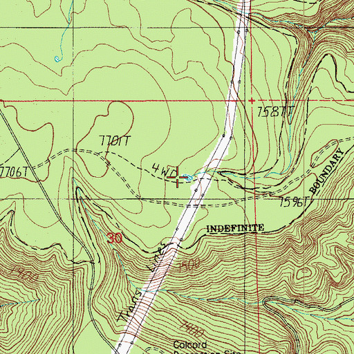 Topographic Map of Poon Tank, AZ