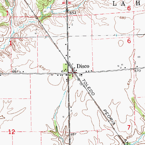 Topographic Map of Disco, IL