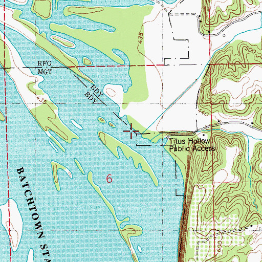 Topographic Map of Dixon Pond, IL