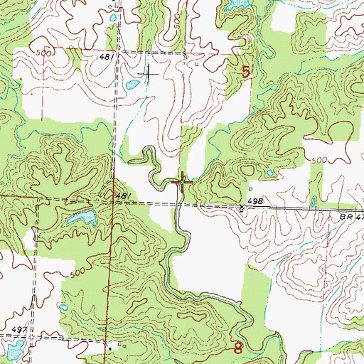 Topographic Map of Dodds Branch, IL