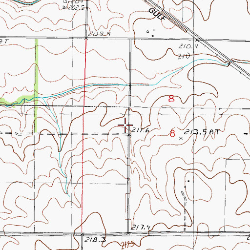 Topographic Map of Dole School (historical), IL