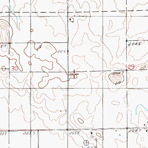 Topographic Map of Dole School (historical), IL
