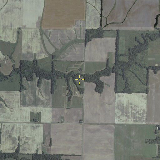 Aerial/Satellite Image of Doolen Cemetery, IL