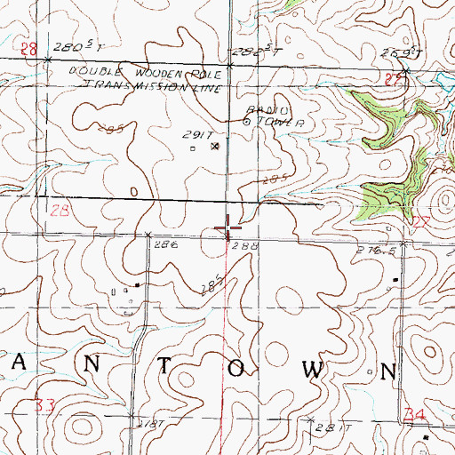 Topographic Map of Dorr Hill School (historical), IL