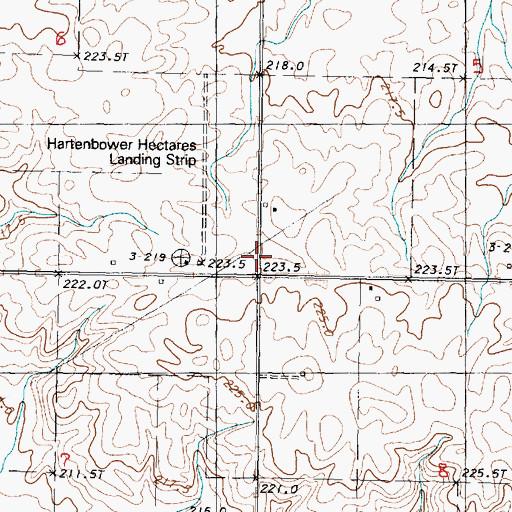 Topographic Map of Dose School (historical), IL