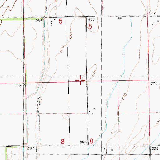 Topographic Map of Douglas School (historical), IL