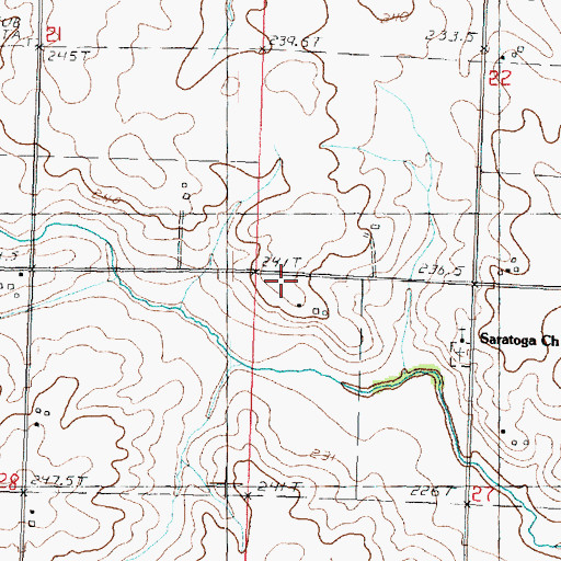 Topographic Map of Doyle School (historical), IL