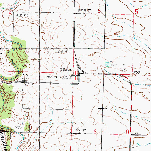 Topographic Map of Drake School (historical), IL