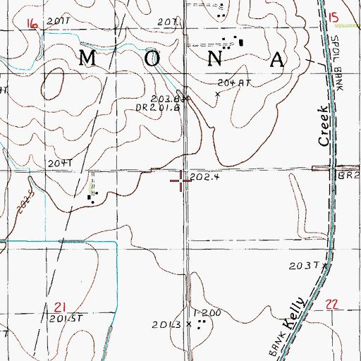 Topographic Map of Drendel School (historical), IL